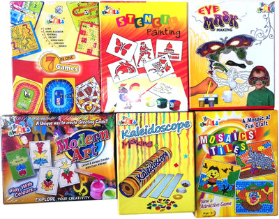 kidoz kingdom AWALS ART AND CRAFT 6 PACKETS COMBO SET