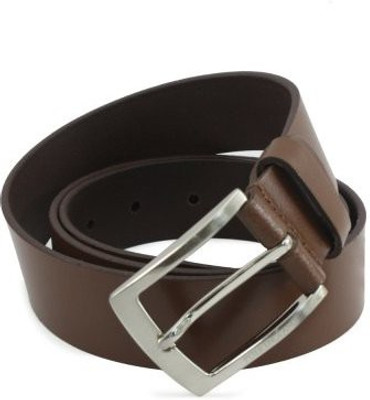 Peter England Men Tan Genuine Leather Belt