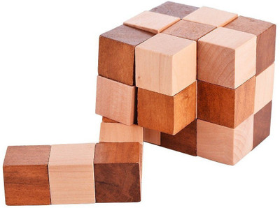 Kartique Handmade Complex Wooden Block Puzzle Game | Brain Teaser | Soma Cube | Desk Decor(Brown)
Kartique Handmade Complex Wooden Block Puzzle Game | Brain Teaser | Soma Cube | Desk Decor(Brown)
