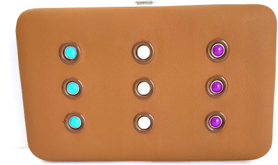 PRIYANKA COLLECTIONS Casual Brown Clutch