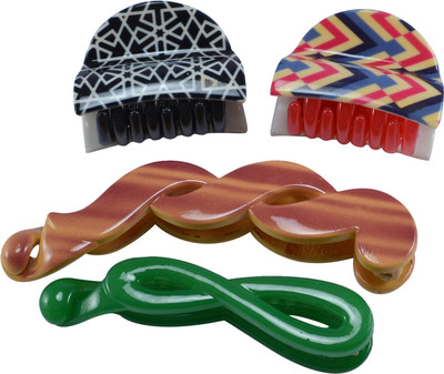 Saamarth Impex Designer Multi-Colour Plastic Hair Clutchers/ Hair Clips for Girls and Women (Combo of 4 Hair Claws) Hair Clip(Multicolor)
Saamarth Impex Designer Multi-Colour Plastic Hair Clutchers/ Hair Clips for Girls and Women (Combo of 4 Hair Claws) Hair Clip(Multicolor)