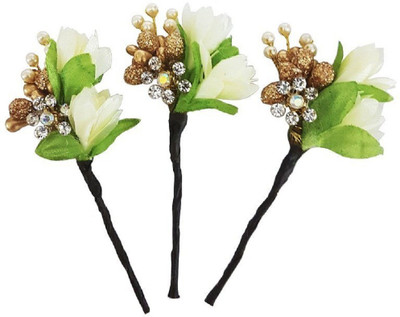 Confidence Flower Juda hair Clips / Broach Pins For Bridal Girls Accessories(Off-White) Hair Accessory Set(White)
Confidence Flower Juda hair Clips / Broach Pins For Bridal Girls Accessories(Off-White) Hair Accessory Set(White)