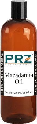 PRZ Macadamia Cold Pressed Carrier Oil (500ML) - Pure Natural & Undiluted For Skin Care & Hair Care Hair Oil(500 ml)
PRZ Macadamia Cold Pressed Carrier Oil (500ML) - Pure Natural & Undiluted For Skin Care & Hair Care Hair Oil(500 ml)