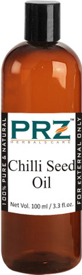 PRZ Chilli Seed Essential Oil (100ML) - Pure Natural & Therapeutic Grade Oil For Skin Care & Hair Care Hair Oil(100 ml)