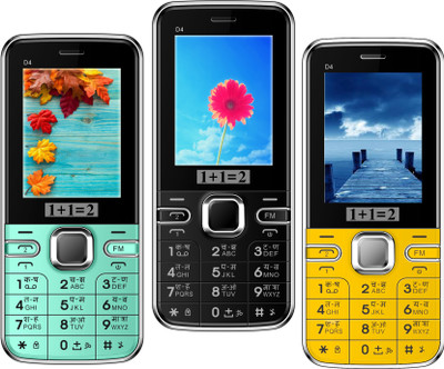 1+1=2 D4 Pack of Three Mobiles(Blue $$ Black $$ Yellow)