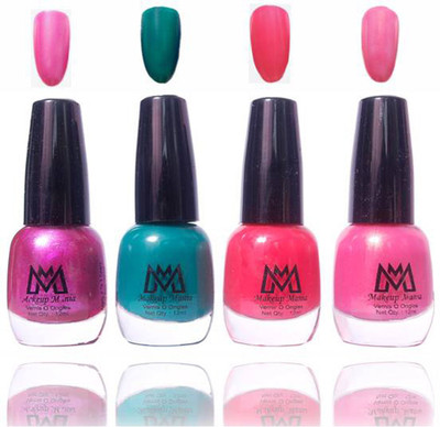 Makeup Mania Premium Collection Nail Polish - Combo of 4 Exclusive Nail Enamels - MM#52 Multicolor(Pack of 4)
Makeup Mania Premium Collection Nail Polish - Combo of 4 Exclusive Nail Enamels - MM#52 Multicolor(Pack of 4)