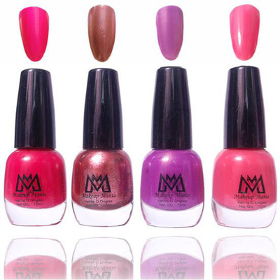 Makeup Mania Premium Collection Nail Polish - Combo of 4 Exclusive Nail Enamels - MM#53 Multicolor(Pack of 4)
Makeup Mania Premium Collection Nail Polish - Combo of 4 Exclusive Nail Enamels - MM#53 Multicolor(Pack of 4)