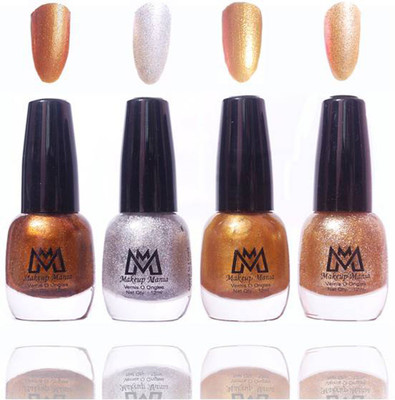 Makeup Mania Premium Collection Nail Polish - Combo of 4 FineZari Nail Enamels - MM#14 Multicolor(Pack of 4)
Makeup Mania Premium Collection Nail Polish - Combo of 4 FineZari Nail Enamels - MM#14 Multicolor(Pack of 4)