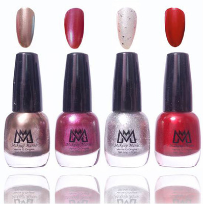 Makeup Mania Premium Collection Nail Polish - Combo of 4 Frost Shine Nail Enamels - MM#28 Multicolor(Pack of 4)
Makeup Mania Premium Collection Nail Polish - Combo of 4 Frost Shine Nail Enamels - MM#28 Multicolor(Pack of 4)