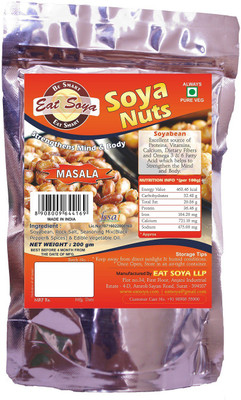 Eat Soya Soya Nuts Masala 200gm (Pack of 5) Veg Nuggets(1 kg)