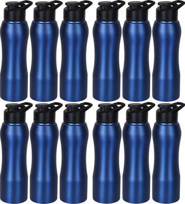 Style Homez Stainless Steel Water Bottle 750 ml Set of 12 Sipper, Blue Color 9000 ml Sipper(Pack of 12, Blue)
