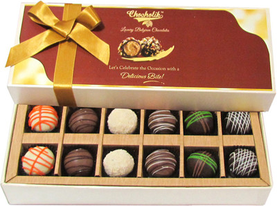 Chocholik Valentines Day Gift Box - Let's Be Together Chocolate Box - 12Pc Truffles(144 g)
Chocholik Valentines Day Gift Box - Let's Be Together Chocolate Box - 12Pc Truffles(144 g)