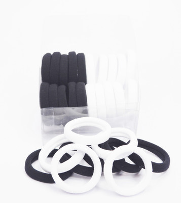 PiratesFashion Combo of 30pc Band Rubber Band(Black, White)