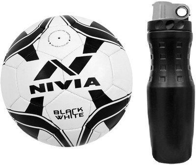 Nivia BLACK AND WHITE Football Kit