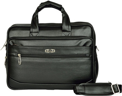 ZIPLINE 15.6 inch Expandable Laptop Messenger Bag(Black)