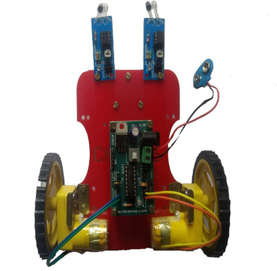 Embeddinator Line Follower Robotic DIY Kit (Non-Programmable)(Blue)