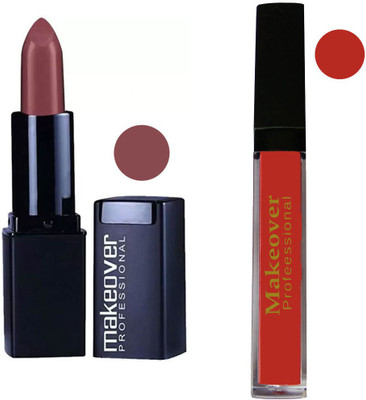 Makeover Professional Lipstick & Sindoor Combo (Mauve-27 & Red)(Pack of 2)