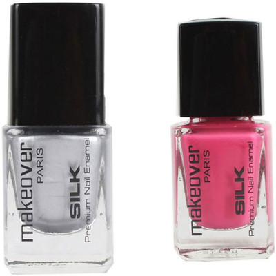 Makeover Professional Nail Paint Hot Silk Silver-14 , Nail Paint Natural Pink-24 Multi(Pack of 2)
Makeover Professional Nail Paint Hot Silk Silver-14 , Nail Paint Natural Pink-24 Multi(Pack of 2)