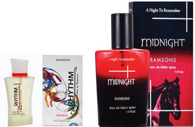 RAMSONS MIDNIGHT PERFUME 100 ML+ MUSICAL PERFUME 40 ML Eau de Parfum - 100 ml(For Men & Women)
RAMSONS MIDNIGHT PERFUME 100 ML+ MUSICAL PERFUME 40 ML Eau de Parfum - 100 ml(For Men & Women)