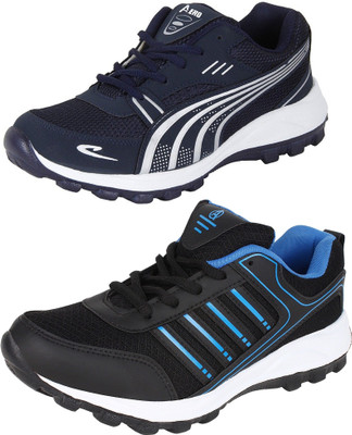 Aero 02 Pair Combo Running Shoes For Men(Multicolor, Black::blue::blue::silver
Aero 02 Pair Combo Running Shoes For Men(Multicolor, Black::blue::blue::silver