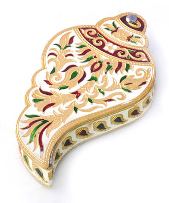 Shree Sai Handicraft Decorative Gift Shankh Shape Gold Minakari Multicolor Dryfruit Box Wooden Decorative Platter(Gold)
Shree Sai Handicraft Decorative Gift Shankh Shape Gold Minakari Multicolor Dryfruit Box Wooden Decorative Platter(Gold)