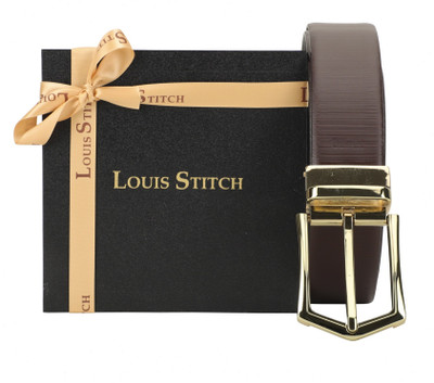 LOUIS STITCH Men Party Brown Genuine Leather Reversible Belt, Reversible black and brown
LOUIS STITCH Men Party Brown Genuine Leather Reversible Belt, Reversible black and brown
