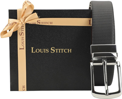 LOUIS STITCH Men Party Black Genuine Leather Reversible Belt, Reversible black and brown
LOUIS STITCH Men Party Black Genuine Leather Reversible Belt, Reversible black and brown