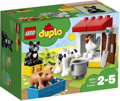 Lego Duplo Town Farm Animals (16 Pcs)(Multicolor)