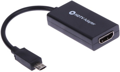 Microware Micro USB to HDMI MHL Cable adapter for Samsung Galaxy S2 i9100 HTC EVO 3D 4G Sensation Flyer HDTV 1080P HDMI Cable (Black) HDMI Adapter(Black)
Microware Micro USB to HDMI MHL Cable adapter for Samsung Galaxy S2 i9100 HTC EVO 3D 4G Sensation Flyer HDTV 1080P HDMI Cable (Black) HDMI Adapter(Black)
