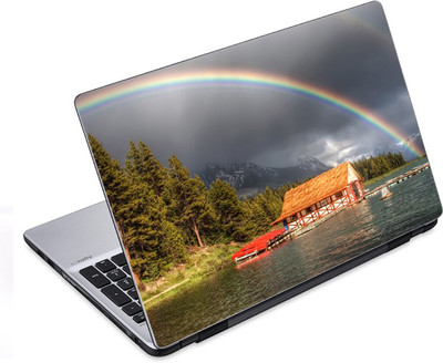 ezyPRNT Beauty of Rainbow Nature (14 to 14.9 inch) Vinyl Laptop Decal 14