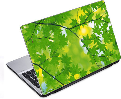 ezyPRNT Green Leaves Tree (14 to 14.9 inch) Vinyl Laptop Decal 14