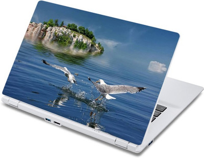 ezyPRNT The Fish Catcher Birds (13 to 13.9 inch) Vinyl Laptop Decal 13