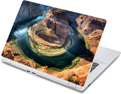 ezyPRNT Beautiful Mountain Valley (13 to 13.9 inch) Vinyl Laptop Decal 13