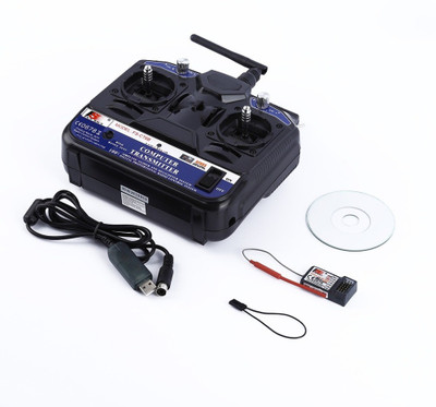Robocraze FlySky CT6B Remote 6 channel transmitter + Receiver for Quadcoopter(Multicolor)
Robocraze FlySky CT6B Remote 6 channel transmitter + Receiver for Quadcoopter(Multicolor)