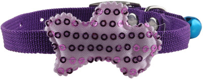 SRI Sequin Dog Shape Design Collar For Puppy/Cat Cat Everyday Collar(, Purple