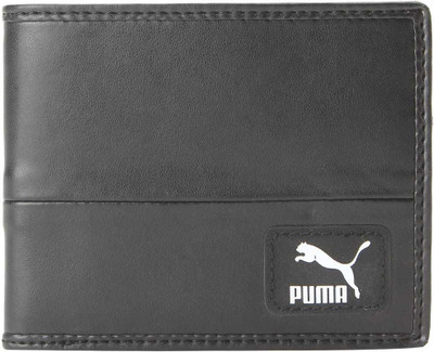 Puma Men Black Canvas Wallet(1 Card Slot)