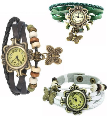 PEPPER STYLE Stylish Collection Black, Green, White Vintage Analog Watch Girls Or Womens MPSTYLE 063 Watch - For Women
PEPPER STYLE Stylish Collection Black, Green, White Vintage Analog Watch Girls Or Womens MPSTYLE 063 Watch - For Women