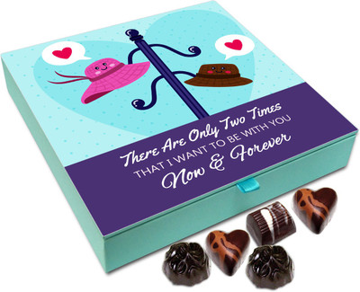 Chocholik Valentines Day Gift Box - I Want To Be With You Now And Forever Chocolate Box - 9pc Truffles(108 g)
Chocholik Valentines Day Gift Box - I Want To Be With You Now And Forever Chocolate Box - 9pc Truffles(108 g)