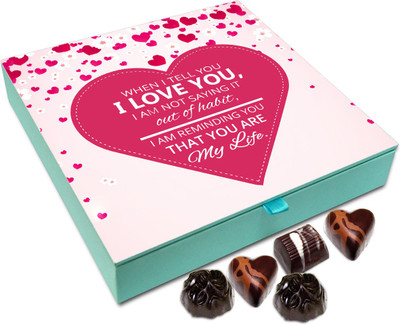 Chocholik Valentines Day Gift Box - You Are My Life Chocolate Box - 9pc Truffles(108 g)
Chocholik Valentines Day Gift Box - You Are My Life Chocolate Box - 9pc Truffles(108 g)
