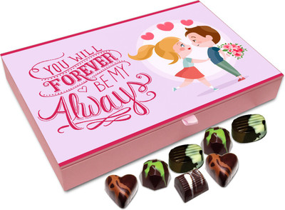 Chocholik Valentines Day Gift Box - You Will Forever Be Mine Chocolate Box - 12pc Truffles(144 g)
Chocholik Valentines Day Gift Box - You Will Forever Be Mine Chocolate Box - 12pc Truffles(144 g)