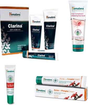 Himalaya Clarina Anti Acne Kit, Clear Complexion Whitening Face Scrub, Lip Balm, Pimple Cream(Set of 7)
Himalaya Clarina Anti Acne Kit, Clear Complexion Whitening Face Scrub, Lip Balm, Pimple Cream(Set of 7)