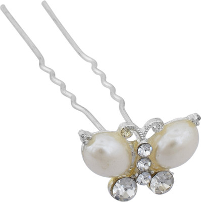 Memoir Silver plated, Pearl studded juda pin, Hair pin Fashion Women Hair Clip(Silver)
Memoir Silver plated, Pearl studded juda pin, Hair pin Fashion Women Hair Clip(Silver)