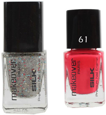 Makeover Professional Nail Paint Combo Sparking-Silver-33 , Pouch-Pink-61 (9 ml, Pack of 2) Multi(Pack of 2)
Makeover Professional Nail Paint Combo Sparking-Silver-33 , Pouch-Pink-61 (9 ml, Pack of 2) Multi(Pack of 2)