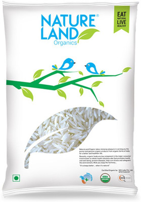 Natureland Organic Basmati Rice Premium 1 Kg Basmati Rice (Medium Grain)(1 kg)
