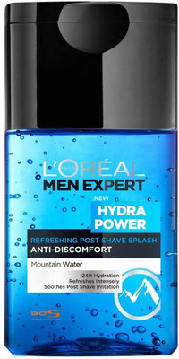 L'Oreal Paris Men Expert Hydra Power Shave Splash, Anti-Discomfort Mountain Water - 125ml(125 ml)
L'Oreal Paris Men Expert Hydra Power Shave Splash, Anti-Discomfort Mountain Water - 125ml(125 ml)