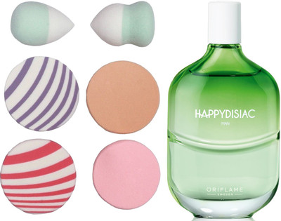 Oriflame Sweden Happydisiac Man Eau de Toilette 75ml (32159) With Puff Sponge(Set of 7)
Oriflame Sweden Happydisiac Man Eau de Toilette 75ml (32159) With Puff Sponge(Set of 7)