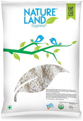 Natureland Organic Sona Mansoori Rice 1 Kg Sona Masoori Rice (Medium Grain)(1 kg)