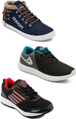 Asian men's casual & sports shoes combo pack of 3 Walking Shoes For Men(Multicolor
Asian men's casual & sports shoes combo pack of 3 Walking Shoes For Men(Multicolor
