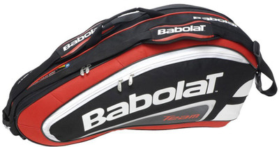 Babolat RACKET HOLDER X 6 TEAM LINE Kit Bag(Red, Kit Bag), Fluo red