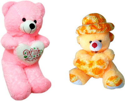 ATTRACTIVE 1 FEET CUTE PINK & YELLOW TEDDY BEAR COMBO PACK OF 2 - 30 cm(PINK&YELLOW)
ATTRACTIVE 1 FEET CUTE PINK & YELLOW TEDDY BEAR COMBO PACK OF 2 - 30 cm(PINK&YELLOW)